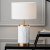 Pacific Lifestyle Carrara Ceramic Table Lamp - Marble Effect