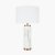 Pacific Lifestyle Carrara Ceramic Tall Table Lamp - Marble Effect