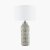 Pacific Lifestyle Bethan Embossed Ceramic Table Lamp - Grey