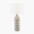 Pacific Lifestyle Bethan Embossed Ceramic Table Lamp - Grey