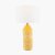 Pacific Lifestyle Bethan Embossed Ceramic Table Lamp - Mustard