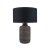Pacific Lifestyle Atouk Textured Stoneware Table Lamp Base - Black