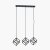 Pacific Lifestyle Alessio Metal 3 Cube Pendant - Matt Black