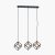 Pacific Lifestyle Alessio Metal 3 Cube Pendant - Matt Black