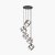 Pacific Lifestyle Alessio Metal 5 Cube Pendant - Matt Black