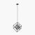 Pacific Lifestyle Alessio Metal Cube Pendant - Matt Black