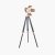 Pacific Lifestyle Hereford Film Tripod Floor Lamp - Copper and Black