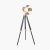 Pacific Lifestyle Hereford Film Tripod Floor Lamp - Copper and Black