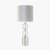 Pacific Lifestyle Harris Brushed Silver and Clear Glass Table Lamp