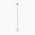 Pacific Lifestyle Ella Clear Ribbed Glass Teardrop Pendant