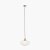 Pacific Lifestyle Abigail Clear Ribbed Glass Oval Pendant