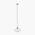 Pacific Lifestyle Abigail Clear Ribbed Glass Oval Pendant
