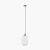 Pacific Lifestyle Abigail Clear Ribbed Glass Tall Pendant