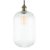 Pacific Lifestyle Abigail Clear Ribbed Glass Tall Pendant