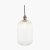 Pacific Lifestyle Abigail Clear Ribbed Glass Tall Pendant