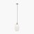 Pacific Lifestyle Abigail Clear Ribbed Glass Tall Pendant
