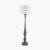 Pacific Lifestyle Alia Grey Wash Turned Mango Wood Floor Lamp Base