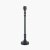 Pacific Lifestyle Rhode Matt Black Stick Metal Table Lamp Base