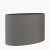 Pacific Lifestyle Mia Oval Poly Cotton Lampshade 35cm - Steel Grey