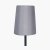 Pacific Lifestyle Martha Oval Polysilk Tapered Lampshade 45cm - Steel Grey