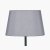 Pacific Lifestyle Martha Oval Polysilk Tapered Lampshade 45cm - Steel Grey