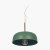 Pacific Lifestyle Anke Matt Domed Metal Pendant - Bottle Green