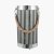 Pacific Lifestyle Austell Wood Small Lantern Table Lamp - Grey Wash