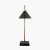 Pacific Lifestyle Zeta Matt Black and Antique Brass Table Lamp