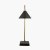 Pacific Lifestyle Zeta Matt Black and Antique Brass Table Lamp