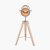 Pacific Lifestyle Staithes Natural and Silver Marine Tripod Table Lamp