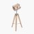 Pacific Lifestyle Staithes Natural and Silver Marine Tripod Table Lamp