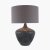 Pacific Lifestyle Manaia Textured Wood Table Lamp Base - Antique Black
