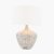 Pacific Lifestyle Manaia Textured Wood Table Lamp Base - White Wash
