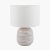Pacific Lifestyle Alina White Dot Design Small Stoneware Table Lamp Base