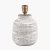 Pacific Lifestyle Alina White Dot Design Small Stoneware Table Lamp Base