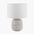 Pacific Lifestyle Alina White Dot Design Small Stoneware Table Lamp Base