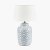 Pacific Lifestyle Celia Grey and White Pattern Ceramic Table Lamp Base