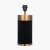 Pacific Lifestyle Dempsey Velvet and Antique Gold Metal Table Lamp Base - Black