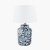 Pacific Lifestyle Fleur Blue Floral Ceramic Table Lamp Base