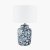 Pacific Lifestyle Fleur Blue Floral Ceramic Table Lamp Base