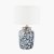 Pacific Lifestyle Fleur Blue Floral Ceramic Table Lamp Base