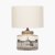Pacific Lifestyle Wren Black and Cream Building Print Ceramic Table Lamp Base