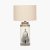 Pacific Lifestyle Wren Black and Cream Building Print Tall Ceramic Table Lamp Base