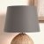 Pacific Lifestyle Adelaide Tapered Poly Cotton Lampshade 35cm - Steel Grey