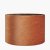 Pacific Lifestyle Bow Velvet Cylinder Lampshade 30cm - Tobacco
