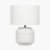 Pacific Lifestyle Meribel Geo Textured Ceramic Table Lamp - White
