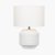 Pacific Lifestyle Meribel Geo Textured Ceramic Table Lamp - White