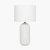 Pacific Lifestyle Meribel Geo Textured Tall Ceramic Table Lamp - White