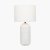 Pacific Lifestyle Meribel Geo Textured Tall Ceramic Table Lamp - White