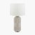 Pacific Lifestyle Meribel Geo Textured Tall Ceramic Table Lamp - Grey